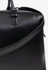 Dolce & Gabbana Logo Plaque Leather Duffle Bag Black BM2352 AV956-80999