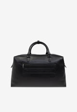 Dolce & Gabbana Logo Plaque Leather Duffle Bag Black BM2352 AV956-80999