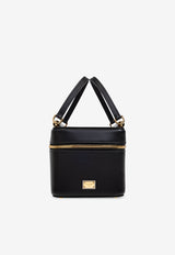 Dolce & Gabbana Sicily Calf Leather Handbag Black BB7715 B7321-80999