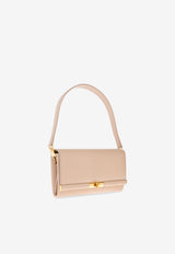 Dolce & Gabbana Marlene Grained Leather Shoulder Bag Beige BB7756 A3G19-80095