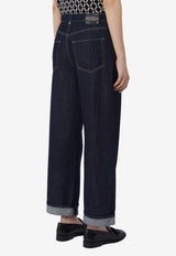 S Max Mara Chiara Turn-Up Denim Pants Blue 2619181051600SMMCHIA_001