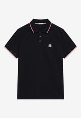 Moncler Logo Patch Polo T-shirt Blue 8A7030084556/S_MONCL-77X