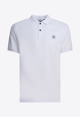 Stone Island Logo Patch Pique Polo T-shirt White 220002RS0039V0001_1e72602a-8177-4c55-af46-5c434d80dbbc