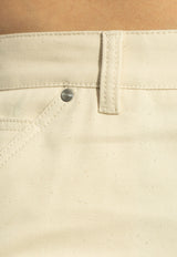 Moncler Denim Bermuda Shorts Cream K10912B00008 M6724-041