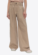 Moncler Wide-Leg Belted Pants Beige K10932A00012 59866-202