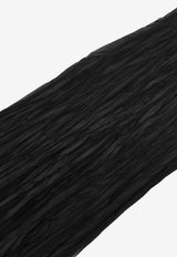 AMI PARIS Crinkle Twisted Scarf Black USF688AW0029_001