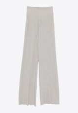 Rick Owens Ribbed Palazzo Wide-Leg Pants Gray RP01F6301CC_08