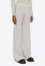 Rick Owens Ribbed Palazzo Wide-Leg Pants Gray RP01F6301CC_08
