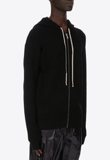 Rick Owens Temple Zipped Hooded Cardigan Black RU01F2614KWVH_09
