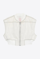 Rick Owens DRKSHDW Temple Tatlin Cropped Jacket Off-white DS01F4717DMW_51