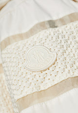 Moncler Clisson Hooded Jacket with Openwork-Inserts Cream K10931A00130 549P3-034