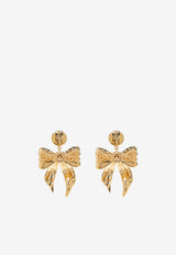 Dolce & Gabbana Bow-Shaped Drop Earrings Gold WER2E1 W1111-ZOO00