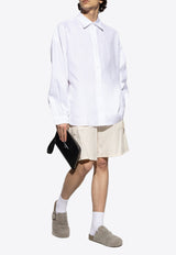 Dolce & Gabbana Logo Plaque Cargo Shorts Cream GZ2EAT FUEFJ-W0802