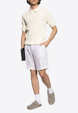 Dolce & Gabbana Bermuda Linen Shorts White GW0MAT GI952-W4147
