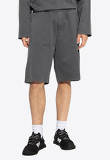 Dolce & Gabbana Logo Plaque Bermuda Shorts Gray GP0S5T G7N7G-N0352