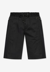 Dolce & Gabbana Logo Plaque Bermuda Shorts Black GP0Y4T FUFNV-N0000