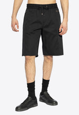 Dolce & Gabbana Logo Plaque Bermuda Shorts Black GP0Y4T FUFNV-N0000
