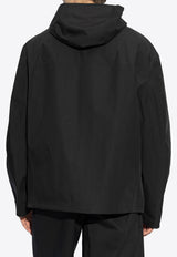 Dolce & Gabbana Logo Plaque Windbreaker Jacket Black G9BG0T HUMUU-N0000