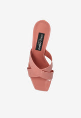 Dolce & Gabbana 35 Patent Leather Mules Pink CR1595 A1471-80405