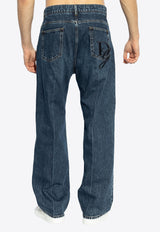 Dolce & Gabbana Straight-Leg Faded Jeans Navy GWVNXZ G8MU3-S9001