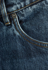 Dolce & Gabbana Straight-Leg Faded Jeans Navy GWVNXZ G8MU3-S9001