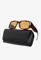 Dolce & Gabbana Rectangular Logo Sunglasses Brown 0DG4503 0-306373