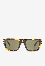 Dolce & Gabbana DG Logo Square Sunglasses Green 0DG4496 0-333071