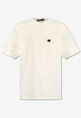 Dolce & Gabbana Logo Plaque T-shirt Cream G8SE3T FU7EN-A4567
