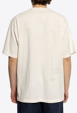 Dolce & Gabbana Logo Plaque T-shirt Cream G8SE3T FU7EN-A4567