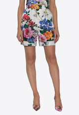 Dolce & Gabbana Floral Print Mini Shorts Multicolor FTC9RT HS5S6-HA5KT