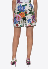Dolce & Gabbana Floral Print Mini Shorts Multicolor FTC9RT HS5S6-HA5KT