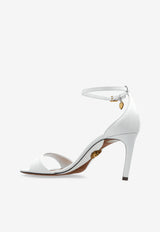 Dolce & Gabbana Keira 75 Polished Leather Sandals White CR1774 A5738-80002