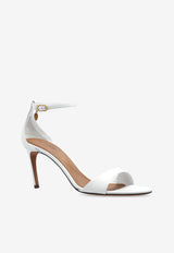 Dolce & Gabbana Keira 75 Polished Leather Sandals White CR1774 A5738-80002
