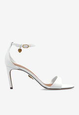 Dolce & Gabbana Keira 75 Polished Leather Sandals White CR1774 A5738-80002