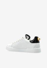 Dolce & Gabbana Portofino Calfskin Low-Top Sneakers White CK2329 AH506-89662
