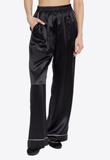 Dolce & Gabbana Silk Wide-Leg Pants Black FTAMPT FU1AU-N0000