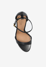 Dolce & Gabbana Devotion 105 Polished Leather Sandals Black CR1775 A5738-80999