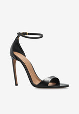 Dolce & Gabbana Devotion 105 Polished Leather Sandals Black CR1775 A5738-80999