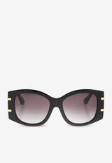Dolce & Gabbana DG Logo Square Sunglasses Gray 0DG4501 0-501 8G