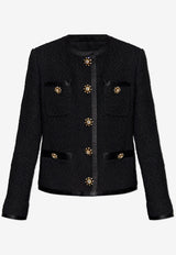 Dolce & Gabbana Tweed Buttoned Blazer Black F27DAZ FU3JL-N0000