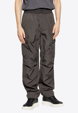 Dolce & Gabbana Logo Plaque Cargo Pants Gray GP0O9T FUS28-N0636