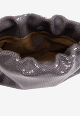 Loewe Medium Flamenco Shoulder Bag Gray A411FCRX62 0-GREY