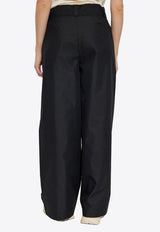 Moncler Wide-Leg Belted Pants Black K10932A00015 59866-999