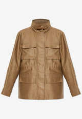 Moncler Agax Field Jacket Brown K10931A00147 598GG-20J