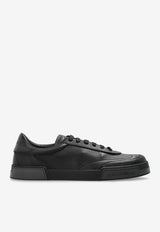 Dolce & Gabbana Portofino Leather Low-Top Sneakers Black A20190 A6A88-8B956