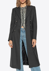 Dolce & Gabbana Double-Breasted Wool Coat Gray F0W2CT FU287-S8290
