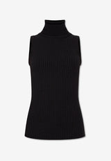 Dolce & Gabbana Turtleneck Knit Top Black FXW36T JCVXG-N0000