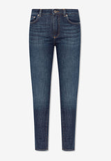 Dolce & Gabbana Logo Plaque Skinny Jeans Navy FTC67D G8MB9-S9001
