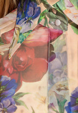 Dolce & Gabbana Floral Chiffon Long-Sleeved Shirt Multicolor F5R64T IS1Y7-H25PR