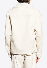 Dolce & Gabbana Logo Plaque Overshirt Cream G9BKBT HU7O5-W0802
